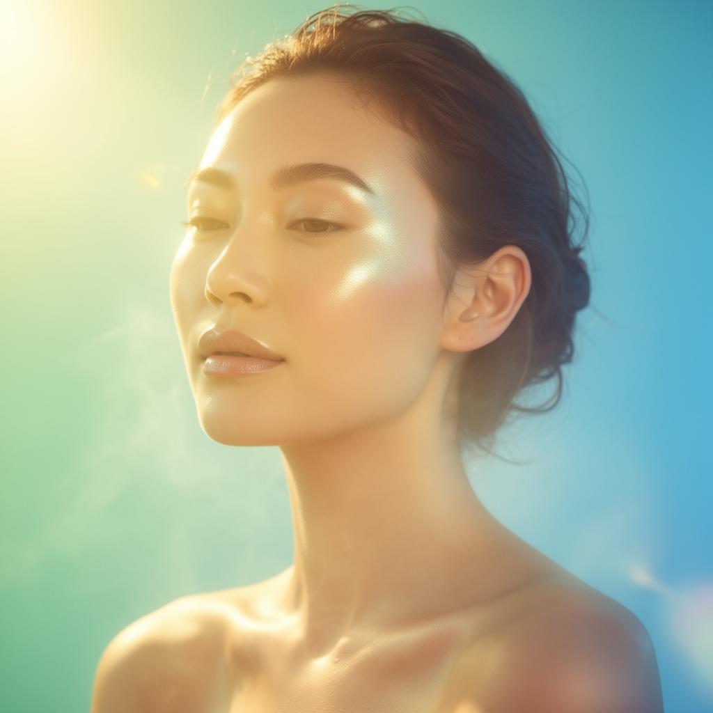Radiant portrait in soft warm light